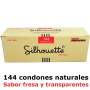 144 Preservativos Silhouette Fresa Natural 200x53 mm