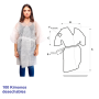 Kimonos desechables blancos