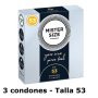 3 Condones Mister Size 53 vending