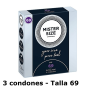 3 Preservativos XXL Mister Size 69