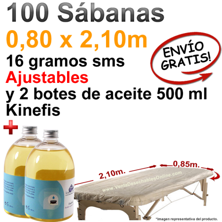 Oferta de Sábanas Camillas con Aceite Masajes