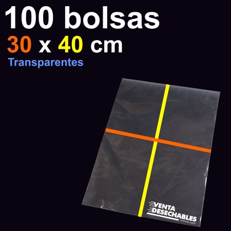 Bolsas polietileno transparentes 30x40
