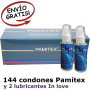 144 Preservativos Pamitex y 2 Lubricantes In love