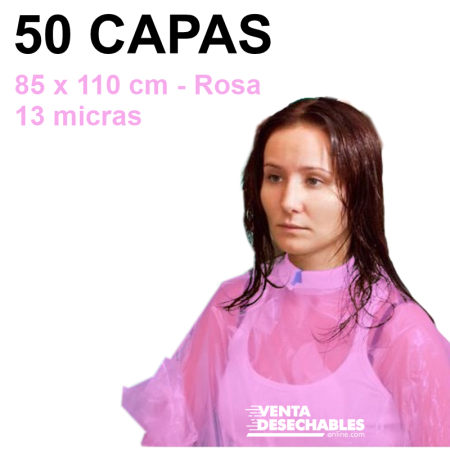 50 Capas Desechables Tinte Rosas 85 x 110 50g