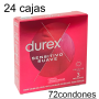 Caja vending 72 condones Durex Sensitivo.