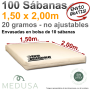 100 Sábanas Desechables 150 x 200 20 gramos
