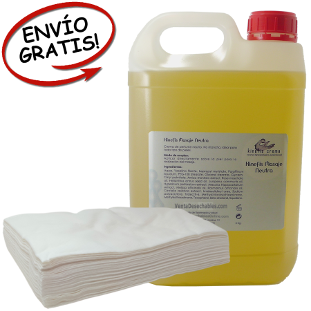 Oferta aceite Kinefis con toallas de biodegradables