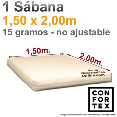 1 Sábana Desechables 1,50x2,00m. 2024