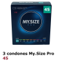 3 Condones My Size  Pro 45 - 160x45 mm