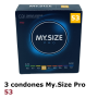 3 Condones My Size Pro 53 - 178x53 mm