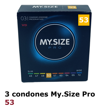 3 Condones My Size Pro 53 vending
