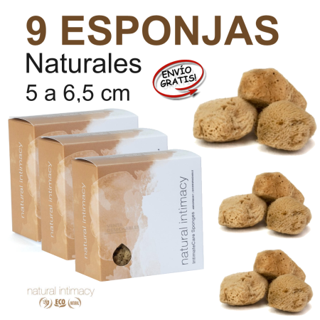 oferta 9 3 Esponjas Marinas Menstruales naturales