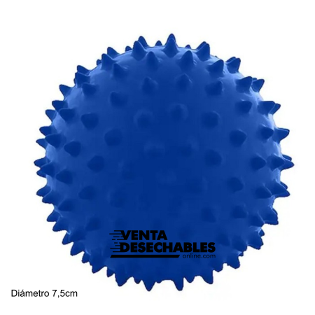 Pelota azul Masaje con pinchos 7,5 cm
