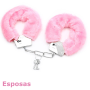 Esposas metal cromado color rosas