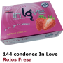 Preservativos Love Marca InLove Fresa rojos