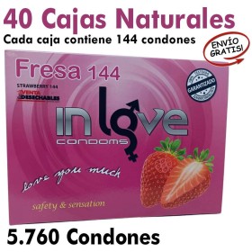 Cajas Condones Al Por Mayor In Love Rojo Fresa 185x54