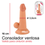 Consolador Ventosa Realístico Flexible 16 cm - Mr Rude