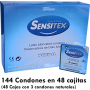 48 Cajas de 3 Preservativos Sensitex Naturales