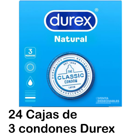 Blister 24 Cajas Durex 190x52 Natural Vending 2024