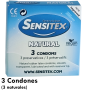 Caja de 3 Preservativos Sensitex Naturales - Vending