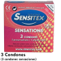 Cajas de 3 Preservativos Sensitex Sensaciones - Vending