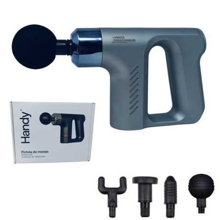 Pistola Para Masaje Muscular Gris