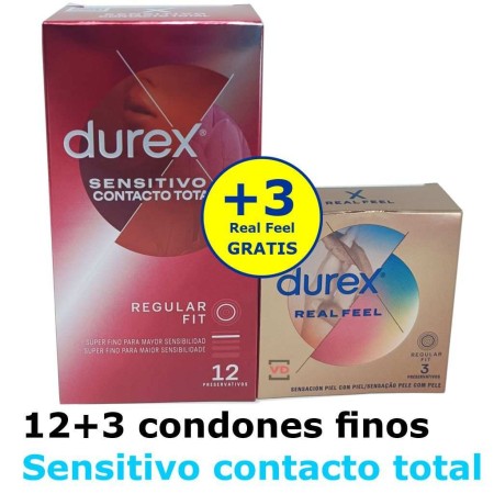 Oferta 6+3 Preservativos Durex Sensitivo Contacto Total