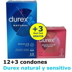 Oferta Durex Natural 12 + 3 Sensitivo Suave