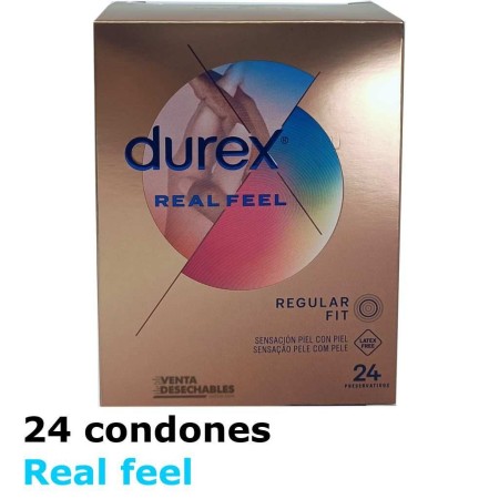 24 Preservativos Durex Real Feel 8428076000465