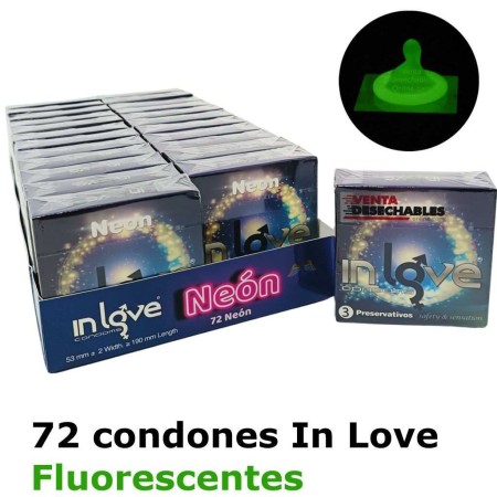 Preservativos fluorescentes Neón para  vending