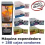 Máquina Expendedora y 288 Cajas vending Preservativos In Love