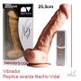 Vibrador Replica Pene Nacho Vidal 25,5x5,5cm Carne