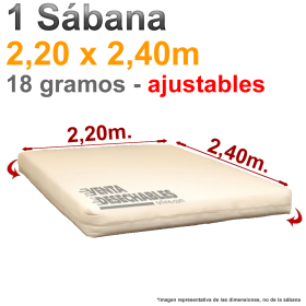 Sábana Desechable Ajustable 2,20x2,40m