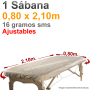 Sábana Camilla Ajustable SMS 0,80x2,10m