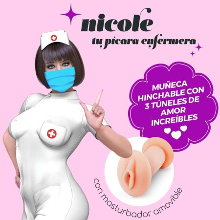 Muñeca Hinchable Con Masturbador Extraible Nicole