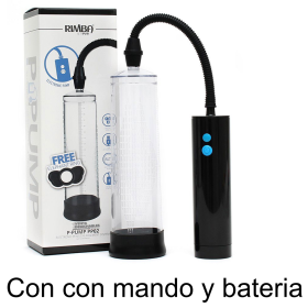 Bomba De Vacío Pene Con Mando y Batería