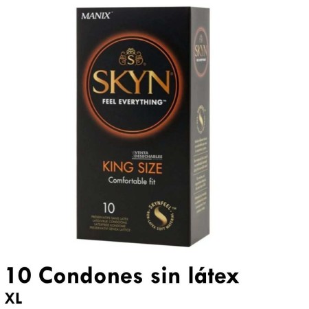 10 Preservativos Skyn 190x56 Grandes XL - King size