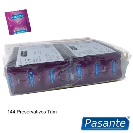 144 Condones Pasante Trim 180x49 Bolsa