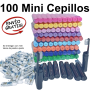 100 Mini Cepillos Dientes Colores Variados 7,2-11,5 cm