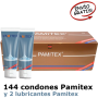 144 Preservativos Pamitex Tutti Frutti y 2 Lubricantes Pamitex