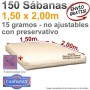 150 Sábanas Desechables 1,50x2,00m. con preservativo
