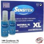 Preservativos XL Sensitex con 2 Lubricantes