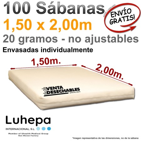 ábanas Desechables 1,50x2,00m 20g - Luhepa
