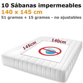 Sábana Empapadora Impermeable colchón cama