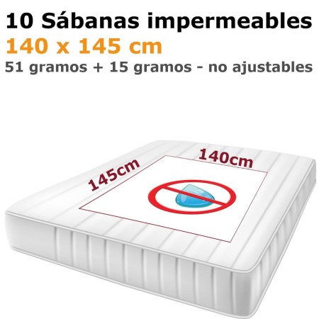 Sábana Empapadora Impermeable colchón cama