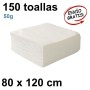 150 Toallas 50gr 0,80 x 1,20 metros