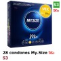 28 Condones My Size  Mix 53 - 178x53 mm