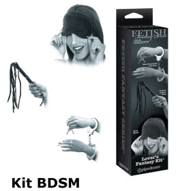 Kit Bondage de Fantasy Series - Negro/Plata