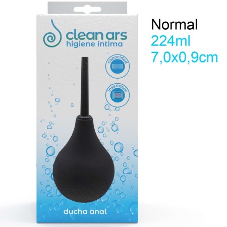 Ducha Anal 224ml, 7,0x0,9cm  Negra - Clean Ars 8437006079891