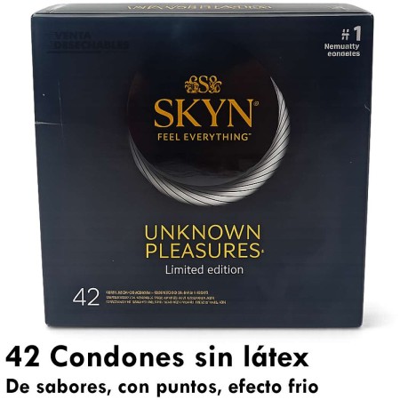42 Condones Skyn Unknown Pleasures Edición limitada